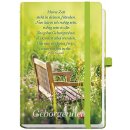 Noticbuch - mit Motiv Bank im Garten