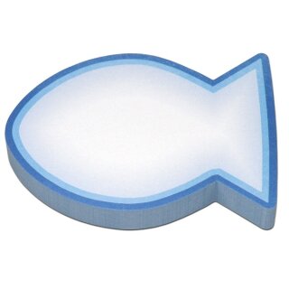 Haftnotizblock in Form eines Fisches