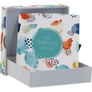 Geöffnete Geldscheinbox mit Inhalt