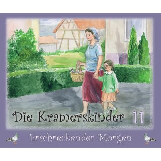 Eine Mutter mit Kind an der Hand auf der Straße