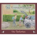 Kinder tragen Eingekauftes aus dem Auto