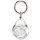 Schlüsselanhänger - Tropfen in transparent