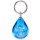 Schlüsselanhänger - Tropfen in blau