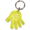 Schlüsselanhänger - Hand in Gelb