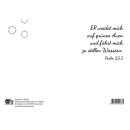 Rückseite der Postkarte mit Bibelvers