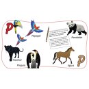 Verschiedene Tiere auf P