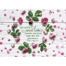 Blumenmotiv mit Bibelvers