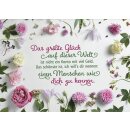 Blumenmotiv mit Bibelvers