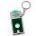 Schlüsselanhänger mit Einkaufswagenchip in grün