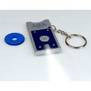 Leuchtende LED Schlüsselanhänger in Blau