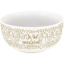 Gold Dekor Schale mit Rankenmuster