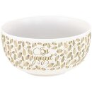 Gold Dekor Schale mit Blattmuster