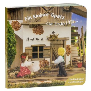 Puppebuch Ein kleiner Spatz zur Erde fällt