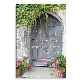 Eingangstür Bild auf Künstlerleinwand