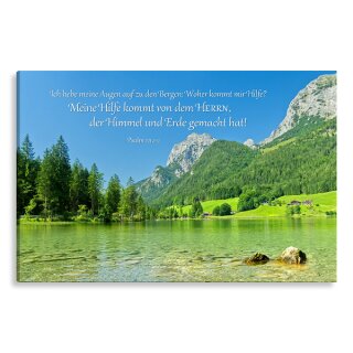 Motiv Bergsee Bild auf Künstlerleinwand