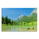 Motiv Bergsee Bild auf Künstlerleinwand