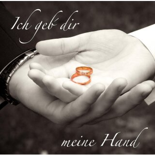 Hochzeitslieder CD Ich geb dir meine Hand