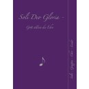 Notenbuch in Lila Soli Deo Gloria!