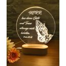 LED Leuchte Betende Hände