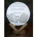 LED Kugel mit Herzen Motiv helles Licht