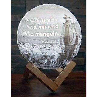 LED Kugel mit Hirten Motiv helles Licht
