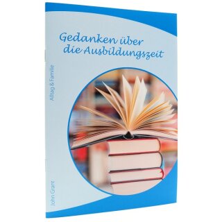 Heft Gedanken über die Ausbildungszeit