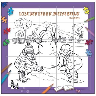 Rahmenpuzzle Motiv für Jungen