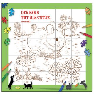 Rahmenpuzzle Motiv Hase