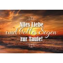 Dopelkarte zur Taufe - Alles Liebe und Gottes Segen zur...