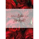Doppelkarte - Alles Liebe zur Hochzeit