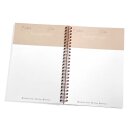 Geöffnete Seiten des Notizbuches Stille Zeit mit Dir Motiv LineArt