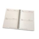 Geöffnete Seiten des Notizbuches Stille Zeit mit Dir...