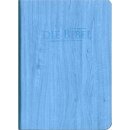 Elfelder Taschenbibel PU-Kunstleder Holzoptik mit...
