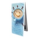 Magnetlesezeichen Cappuccino Smiley-Gesicht