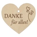 Holzherz Danke für alles