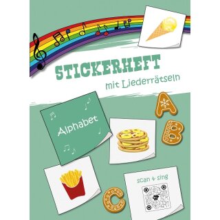 Stickerheft Alphabet mit Liederrätseln