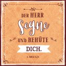 Metallschild Segne dich 4. Mo 6,24