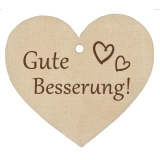 Holzherz Gute Besserung