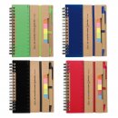 Multi Notizbuch mit Kugelschreiber in 4 Farben