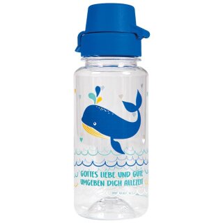 Trinkflasche Walfisch in Blau