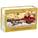 Klarsicht box mit 62 Worte zur Weihnachtszeit