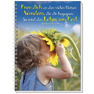 Memo-Block Freu dich an den vielen kleinen Wundern