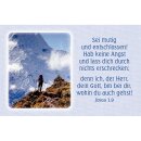 Kärtchen mit Bildmotiv und Bibelvers PJosua 1,9