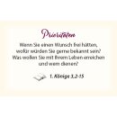 Kärtchen mit Bibelvers aus 1. Könige 3,2-15