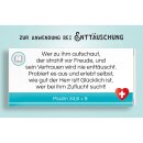 Kärtchen mit Bibelvers aus Psalm 34, 6+9