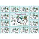 Aufkleber Grußkarte - Du bist ein Geschenk