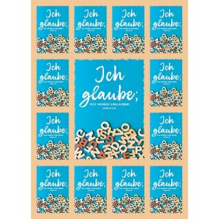 Aufkleber Grußkarte Ich glaube, hilf meinem Unglauben!