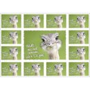 Aufkleber Grußkarte - Wollte nur mal schauen