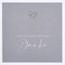 Doppelkarte - Von ganzem Herzen Danke
