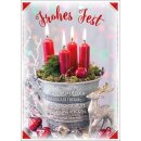 Postkarte - Vier Kerzen